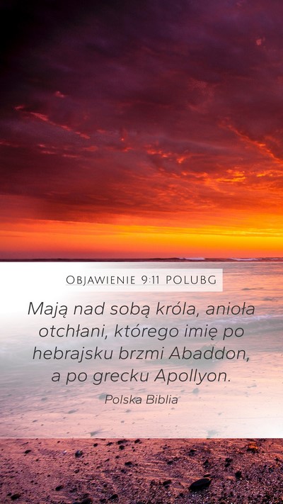 Objawienie 9:11 POLUBG Bible Verse Image