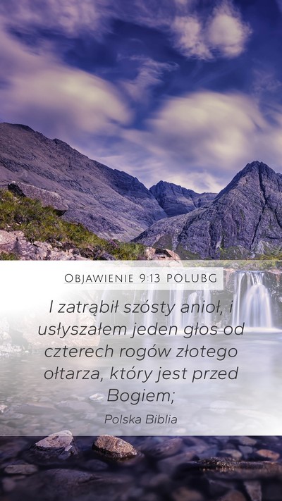 Objawienie 9:13 POLUBG Bible Verse Image