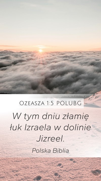 Ozeasza 1:5 POLUBG Bible Verse Image