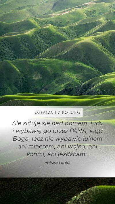 Ozeasza 1:7 POLUBG Bible Verse Image