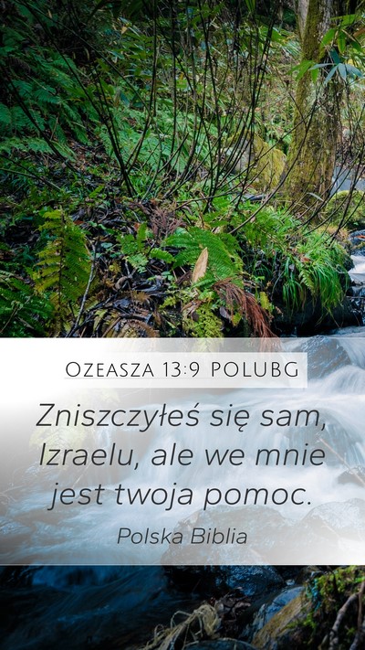 Ozeasza 13:9 POLUBG Bible Verse Image