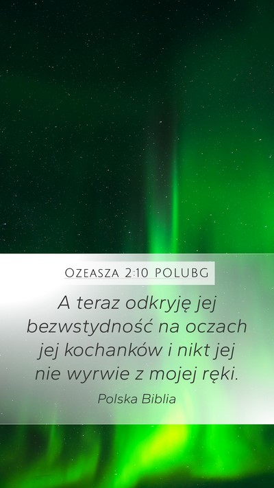 Ozeasza 2:10 POLUBG Bible Verse Image