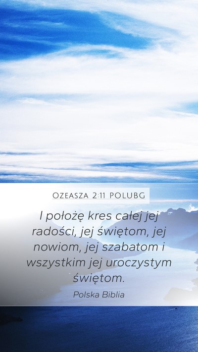 Ozeasza 2:11 POLUBG Bible Verse Image