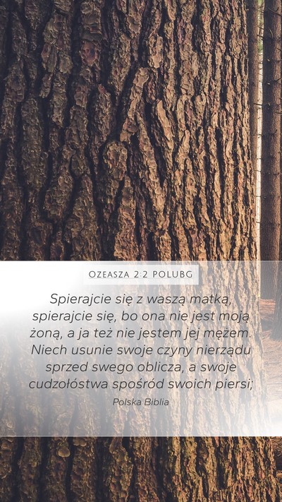 Ozeasza 2:2 POLUBG Bible Verse Image