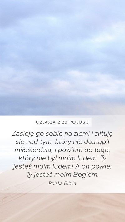 Ozeasza 2:23 POLUBG Bible Verse Image