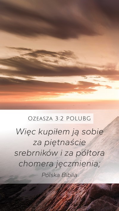 Ozeasza 3:2 POLUBG Bible Verse Image