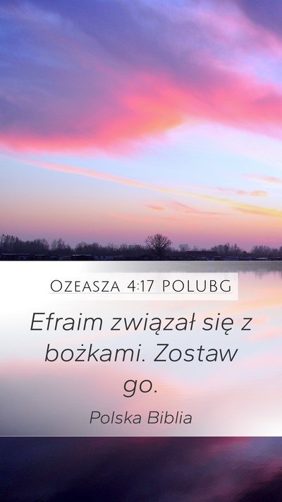 Ozeasza 4:17 POLUBG Bible Verse Image