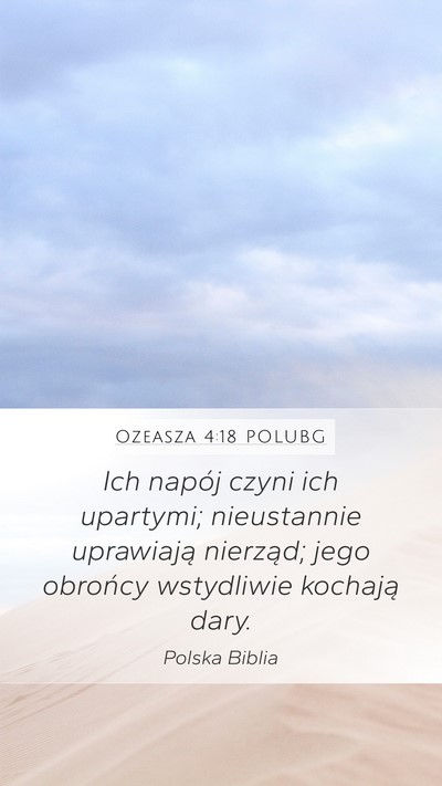 Ozeasza 4:18 POLUBG Bible Verse Image