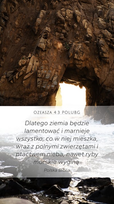 Ozeasza 4:3 POLUBG Bible Verse Image