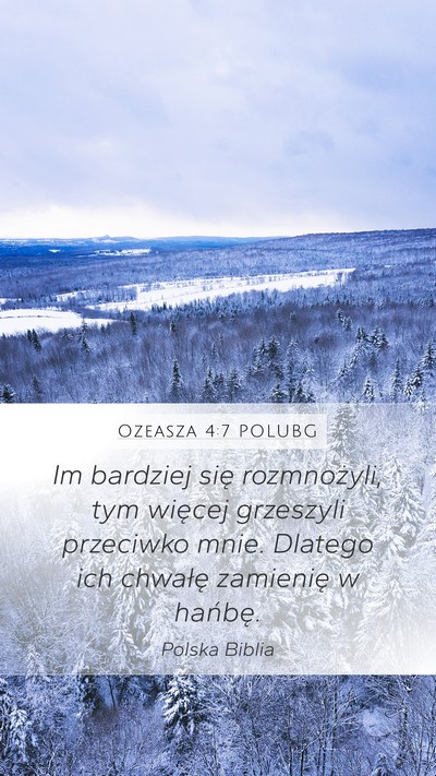 Ozeasza 4:7 POLUBG Bible Verse Image