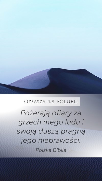 Ozeasza 4:8 POLUBG Bible Verse Image