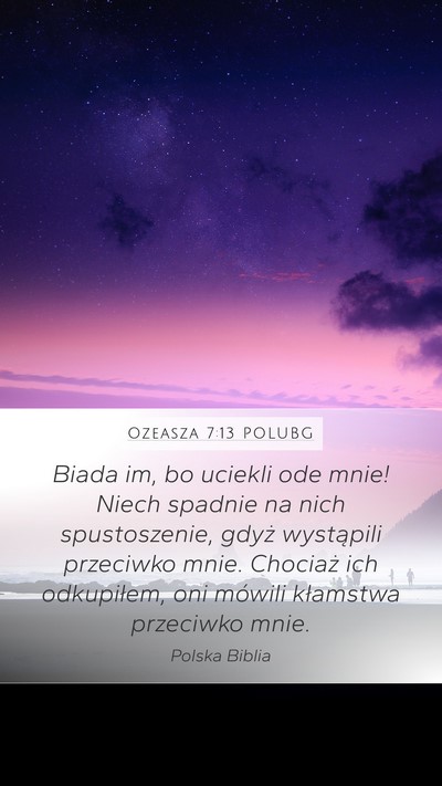 Ozeasza 7:13 POLUBG Bible Verse Image