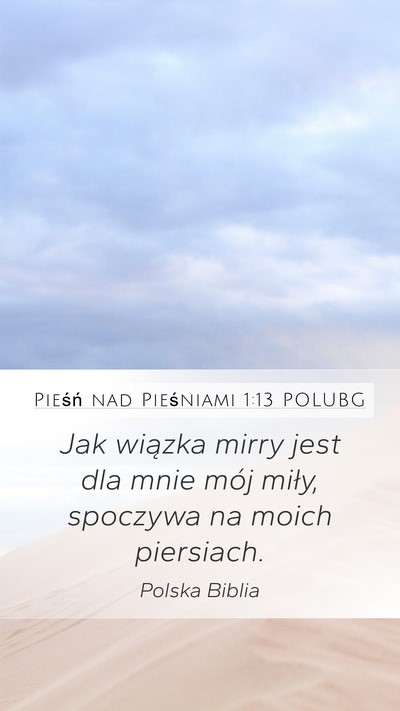 Pieśń nad Pieśniami 1:13 POLUBG Bible Verse Image
