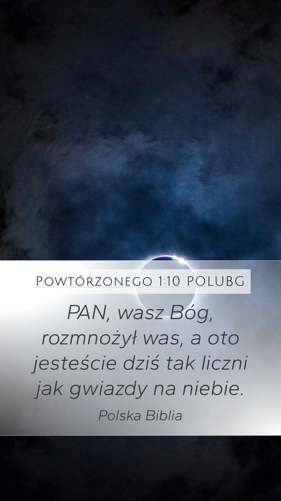 Powtórzonego 1:10 POLUBG Bible Verse Image
