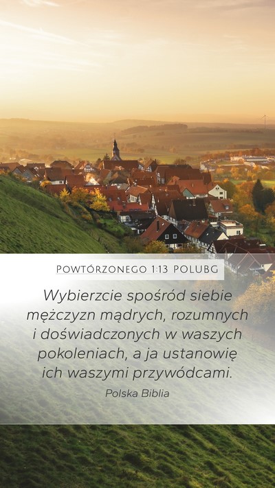 Powtórzonego 1:13 POLUBG Bible Verse Image