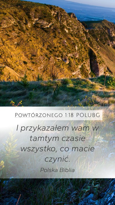 Powtórzonego 1:18 POLUBG Bible Verse Image