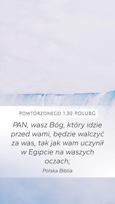 Powtórzonego 1:30 POLUBG Bible Verse Image