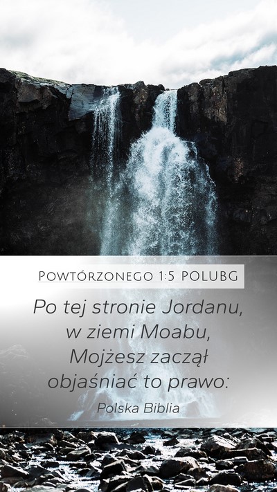Powtórzonego 1:5 POLUBG Bible Verse Image