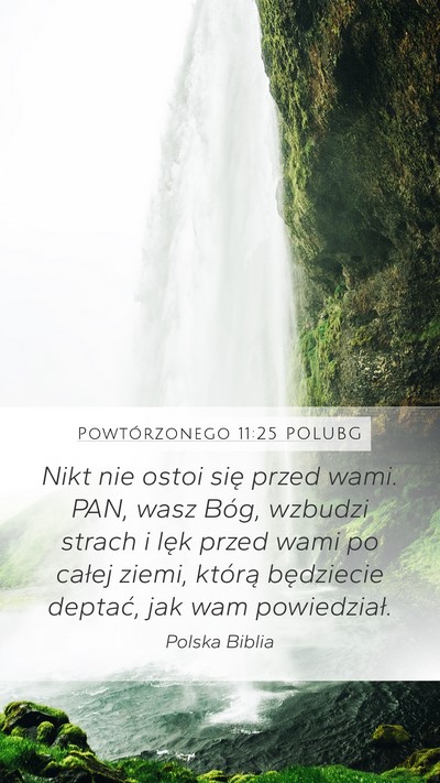 Powtórzonego 11:25 POLUBG Bible Verse Image