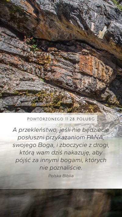 Powtórzonego 11:28 POLUBG Bible Verse Image