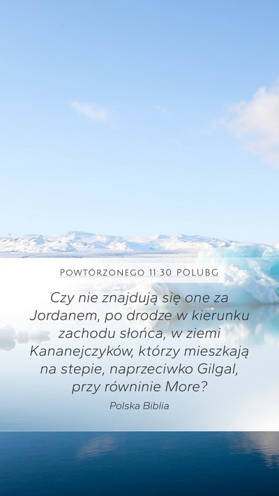 Powtórzonego 11:30 POLUBG Bible Verse Image