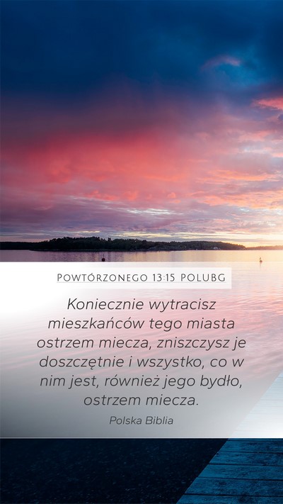 Powtórzonego 13:15 POLUBG Bible Verse Image