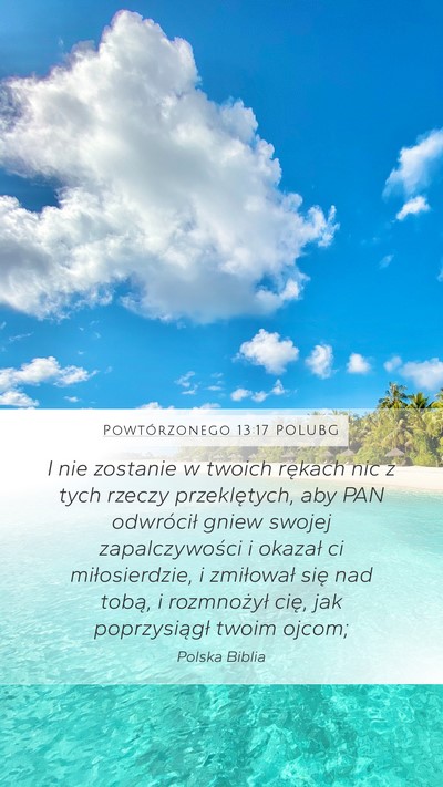 Powtórzonego 13:17 POLUBG Bible Verse Image