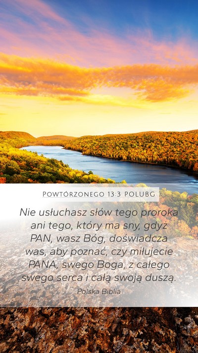 Powtórzonego 13:3 POLUBG Bible Verse Image