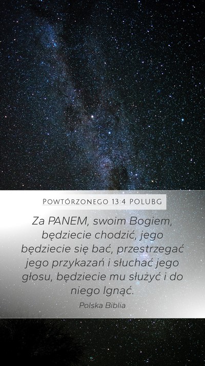 Powtórzonego 13:4 POLUBG Bible Verse Image