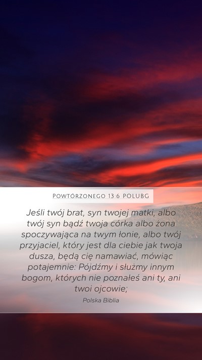 Powtórzonego 13:6 POLUBG Bible Verse Image