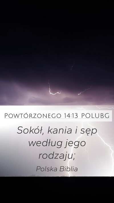 Powtórzonego 14:13 POLUBG Mobile Phone Wallpaper - Sokół, kania i sęp według jego - Mobile Bible Verse Wallpaper