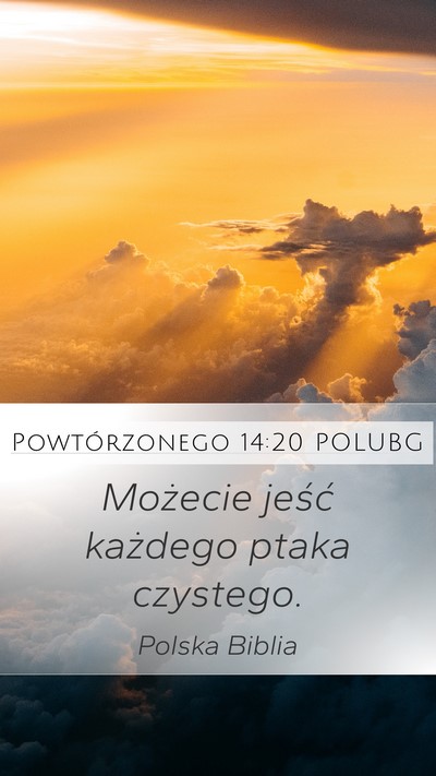 Powtórzonego 14:20 POLUBG Mobile Phone Wallpaper - Możecie jeść każdego ptaka - Mobile Bible Verse Wallpaper