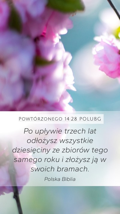 Powtórzonego 14:28 POLUBG Bible Verse Image