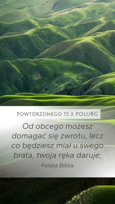 Powtórzonego 15:3 POLUBG Bible Verse Image