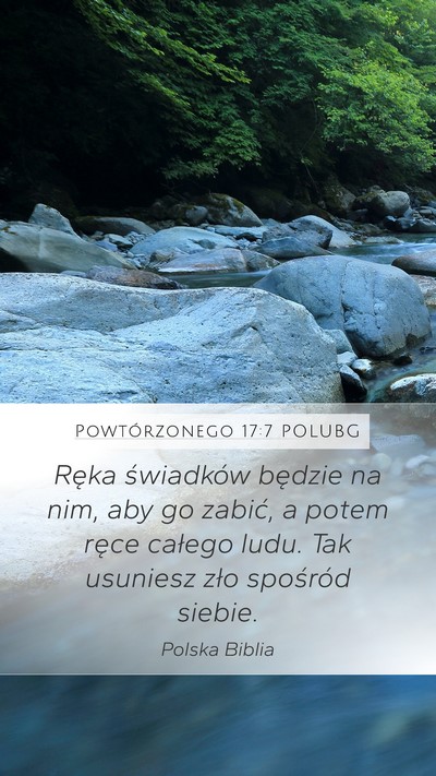 Powtórzonego 17:7 POLUBG Bible Verse Image