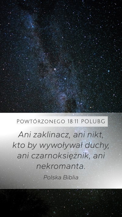 Powtórzonego 18:11 POLUBG Bible Verse Image