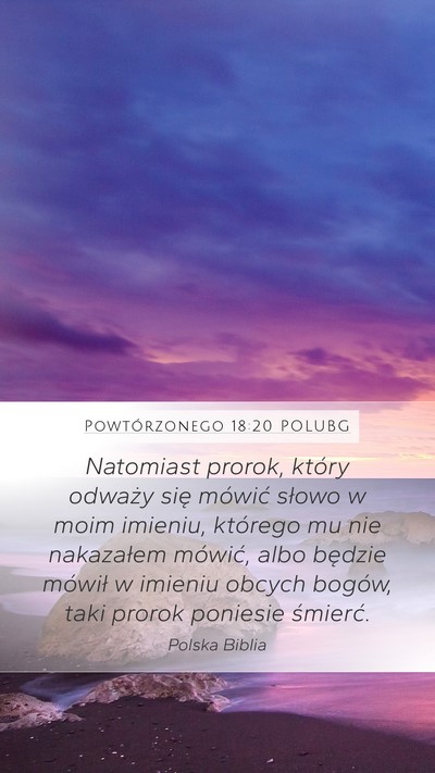 Powtórzonego 18:20 POLUBG Bible Verse Image