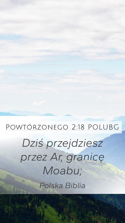 Powtórzonego 2:18 POLUBG Bible Verse Image