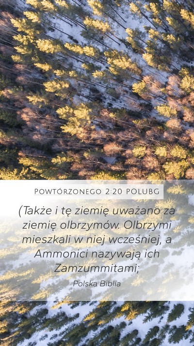 Powtórzonego 2:20 POLUBG Bible Verse Image