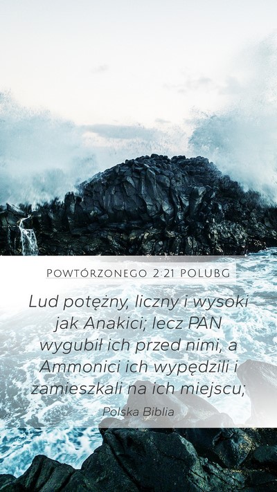 Powtórzonego 2:21 POLUBG Bible Verse Image