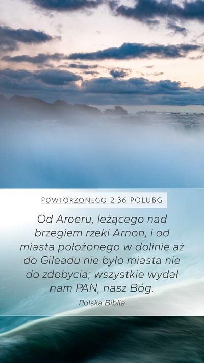 Powtórzonego 2:36 POLUBG Bible Verse Image