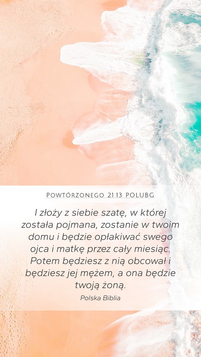 Powtórzonego 21:13 POLUBG Bible Verse Image