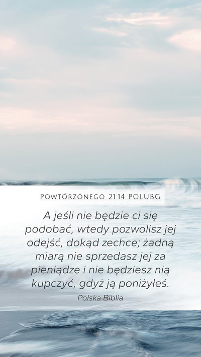 Powtórzonego 21:14 POLUBG Bible Verse Image