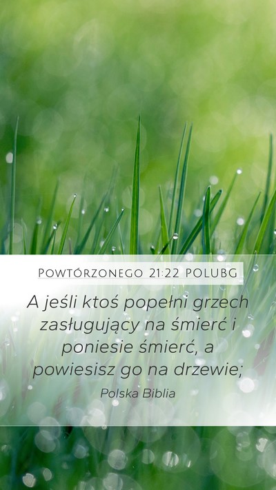 Powtórzonego 21:22 POLUBG Bible Verse Image