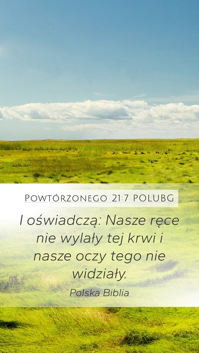 Powtórzonego 21:7 POLUBG Bible Verse Image