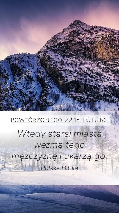 Powtórzonego 22:18 POLUBG Mobile Phone Wallpaper - Wtedy starsi miasta wezmą tego mężczyznę i - Mobile Bible Verse Wallpaper
