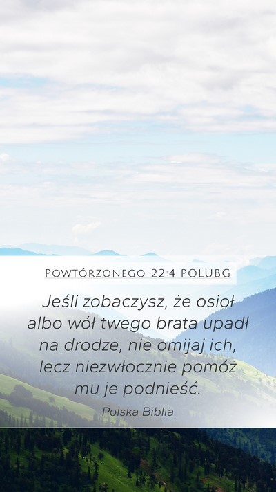 Powtórzonego 22:4 POLUBG Bible Verse Image