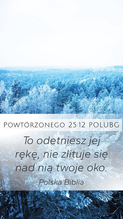 Powtórzonego 25:12 POLUBG Bible Verse Image