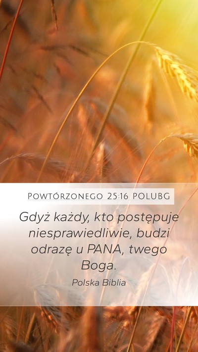 Powtórzonego 25:16 POLUBG Bible Verse Image
