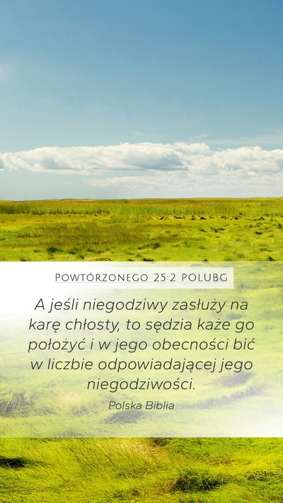 Powtórzonego 25:2 POLUBG Bible Verse Image